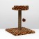 Clogging Small "Arena" with a toy, 40 x 40x 55 cm, jute, leopard