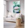 Decorative panel with photo printing "Lotus on the water", vertical, size 100x150 cm
