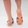 Women's slippers with an open nose, size 40-41, black color
