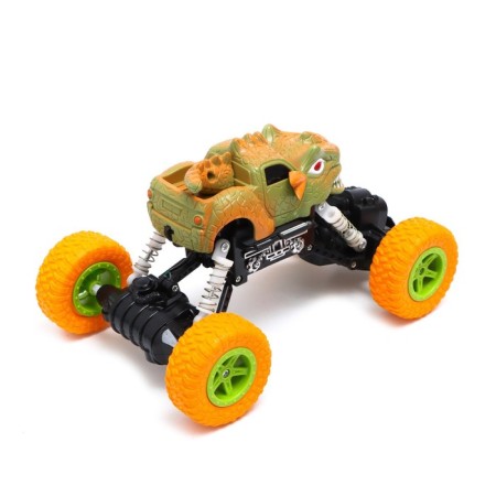 Dino radio -controlled jeep works on the battery, yellow color-2