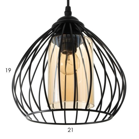 Lamp Bayerlux 2088/1bk E27 40W Black 18x18x100 cm-5
