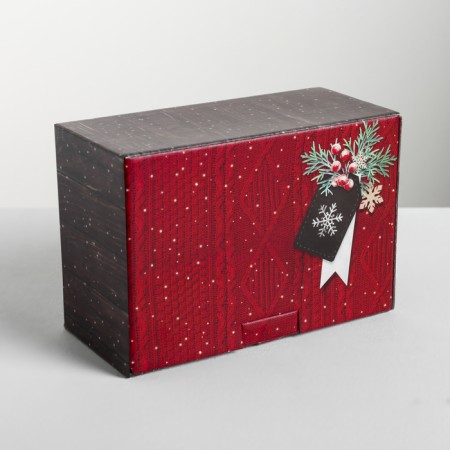 Folding box "heat and comfort", 22 x 15 x 10 cm, new year-2