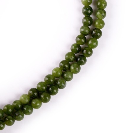 Beads made of natural stone "Green Jade" set of 90 pcs., Size 1 pc. - 4 mm