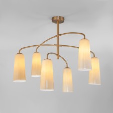 Ceiling chandelier with glass lamps Omber, 60W, E14, 70x70x60 cm