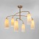Ceiling chandelier with glass lamps Omber, 60W, E14, 70x70x60 cm