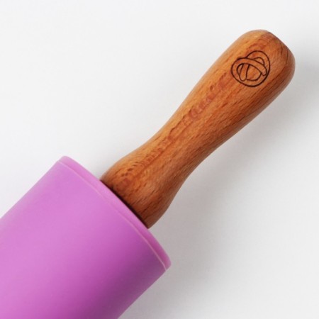 Rockbrush Bakery, 31 x 4 cm, silicone, wood, purple color-2