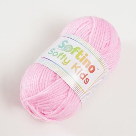 Yarn 100% acrylic "Softy Kids" 90m ± 5m 50 g Color 09 pink marshmallows-1