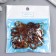 Decor for creativity plastic "Ring for the chain" marble cinnamon set 25 pcs 2.3x1.65 cm