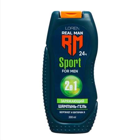 Hair shampoo 2B1 "Ecoandvit" with bergamot and vitamin A, 300 ml