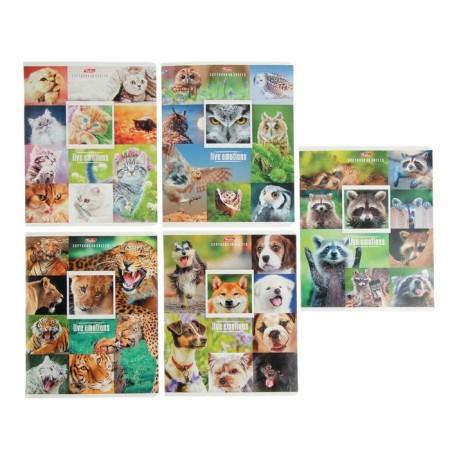 Notebook of 48 sheets Cell "Living Emotions", cardboard cover, mix
