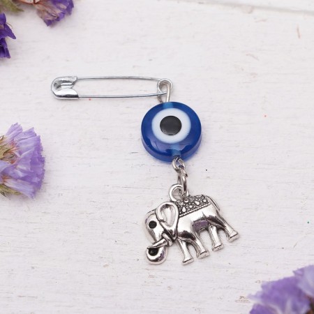 Bulak-convert “for self-confidence”, 2.2 cm, white-blue color in silver-1