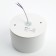 Ceiling light Feron HL373, IP44, GX70, 25 W, 115x115x73 mm, white color