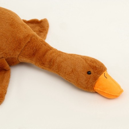 Skill of the soft toy "Goose", 130 cm, beige color, unnecessary-7