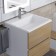 Snow -out sink Uperwood Barsa, 50 cm, rectangular, white