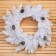 New Year's Wreath "White" bump silver 45cm