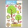 EVA Stick "birdhouses" 79x49 cm
