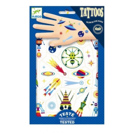 A set of luminous tattoos Djeco "Cosmos"-1
