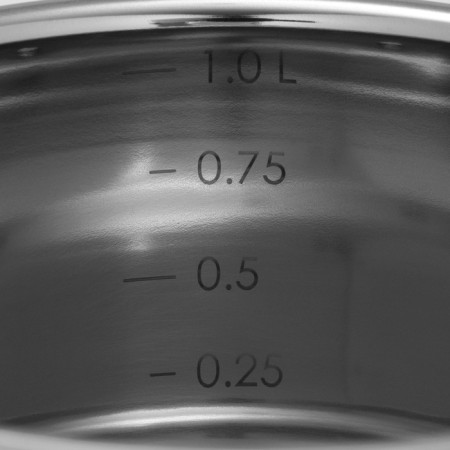 ORION bucket, 1 l, d = 14 cm, glass cover, heat distribution bottom, induction-2