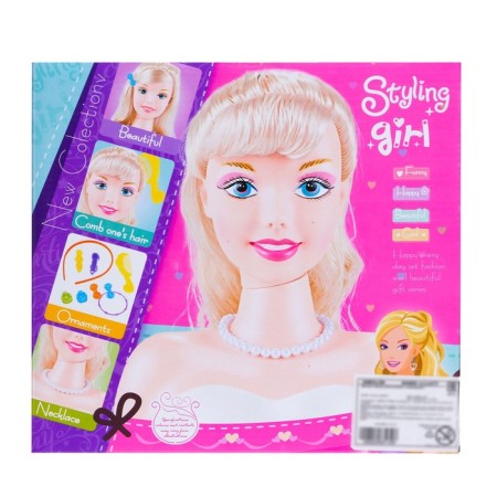 Maneken doll to create hairstyles "Beauty" with accessories-3