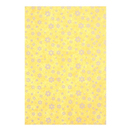 Colored felt is soft with the A4 Devente pattern. White flowers 5 colors, 5 sheets, thickness 2 mm-2
