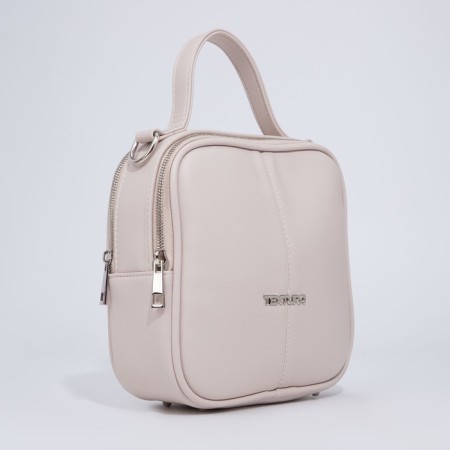 Women's bag over the shoulder Textura, small size, beige color-2