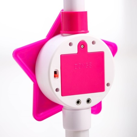 Musical microphone on the princess stand, light, sound-3
