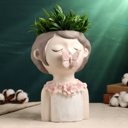 Kashpo - Vase "Mila with a butterfly" 27x19x17cm