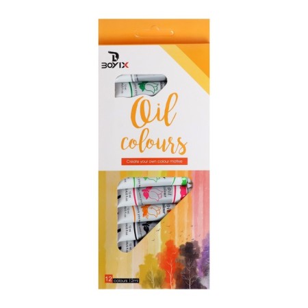 Oil paints, 12 colors, in a plastic tube, 12 ml-2