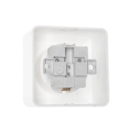 Rosette "Elect" Ra 16-102, 16 A, 250 V, single, open, with salary, white-1