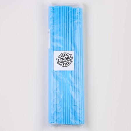 A tube for balls and flags, d = 5 mm, the color is blue, a set of 100 pcs.-4