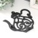 Souvenir cast iron stand "Texta" 17x17 cm