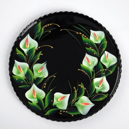 Set for juice with tray "Calla" art painting, 6 glasses 1250/200 ml-2