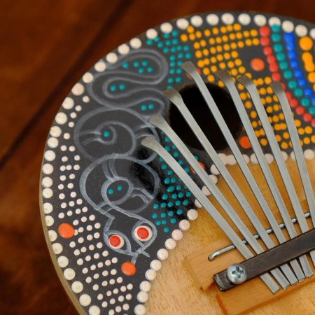 Souvenir musical instrument "Kalim Round" 15x14.5x8 cm-7