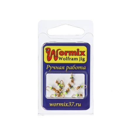 Mormyshka drop (gold galvanic), weight 0.15 g, size 2-1