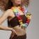 Carnival necklace "Hawaiian", multicolor