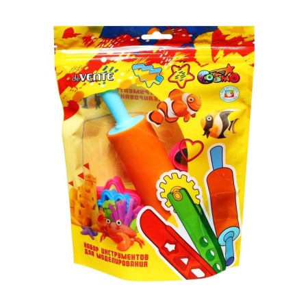 Set for modeling and modeling, DEVENTE, 11 objects (1 rolling pin + 10 molds)-2