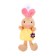 Soft toy "Bunny in a dress", on a priosk, color mix