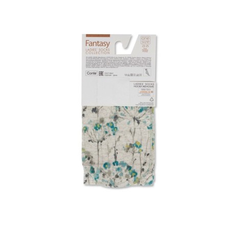 Women's socks CONTE Elegant Fantasy, size 23-25, beige color-3