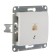 Telephone socket "Glossa" Sche GSL000181T, RJ 11, single, hidden, white color