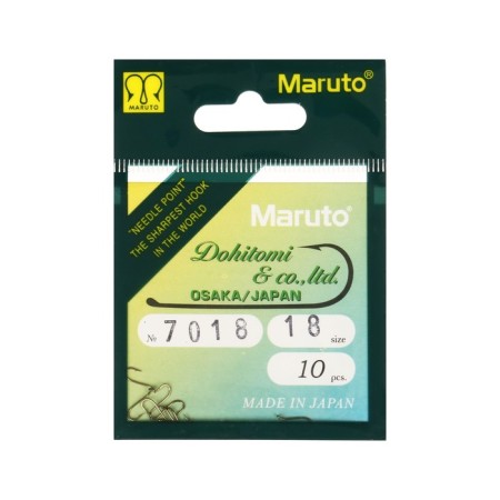 Mushin hooks Maruto 7018, color BR, No. 18, 10 pcs.