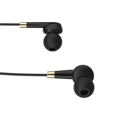 Hoco M58 headphones, wired, vacuum, microphone, 1.2 m, black-2