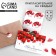 Invitation in the craft envelope for the wedding "Red Roses", 10 x 15 cm
