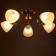Olivia chandelier 5x40W E27 bronze 52x50x20 cm