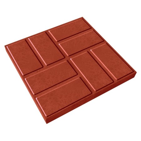 Плитка ППК тротуарная, 33 × 33 × 3 см, терракот, «Усиленная»-1