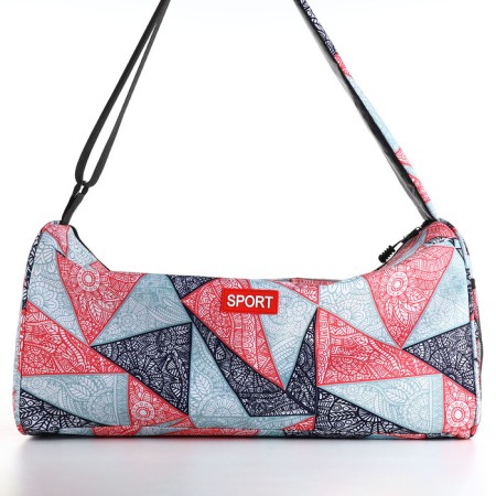 Sports bag, textura, average size, red color-1