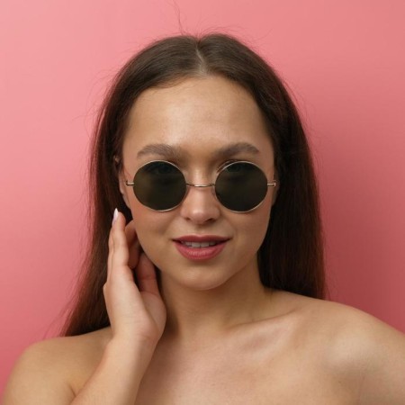 Sunglasses "OneSun", UV 400, 14 x 13 x 4.6 cm, lens 4.6 x 4.6 cm, green-2