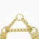 Collar - half -storage three -row, 40 cm, wire thickness 2 mm, golden