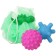 Dinosaver bath set, a washcloth with a toy, 2 tactile balls, crush me