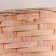 Wicker basket, d16x10xh32cm, peach, bamboo