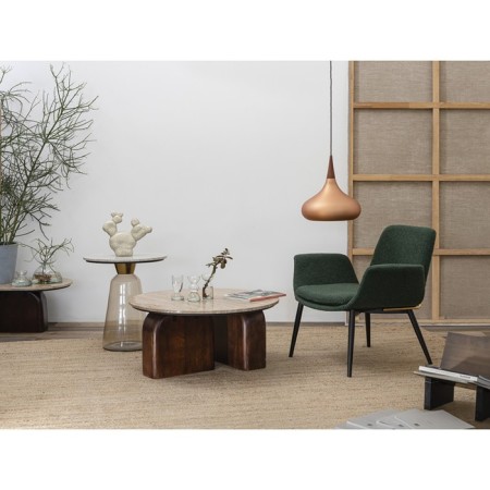 Coffee table, 500 × 500 × 540 mm, beige color-5